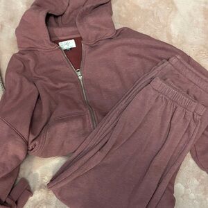 American Eagle Outfitters Dusty Rose jogger suit